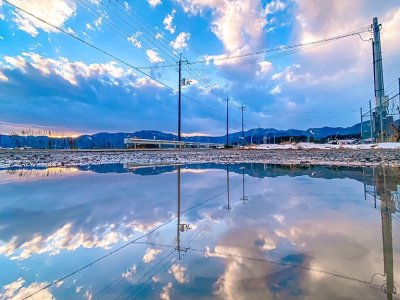 Mirrored sky landscapes by Japanese photographer Shota