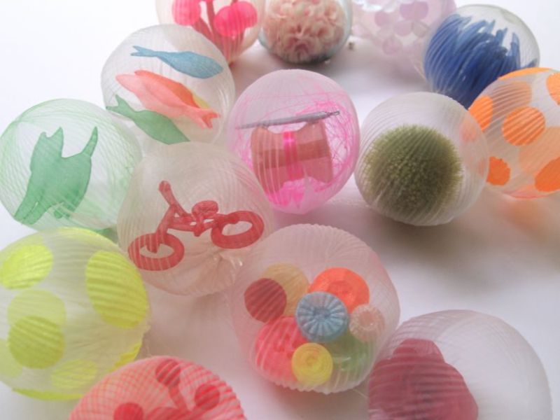 Delicate and finely sculpted orbs by Mariko Kusumoto