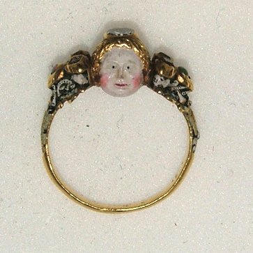 A beautiful and goulish 17th century Momento Mori ring