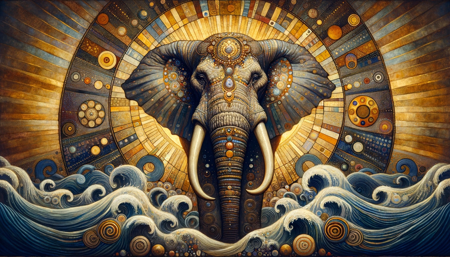 Elephant mysterious pagan shaman